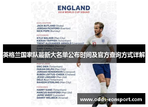 英格兰国家队最新大名单公布时间及官方查询方式详解
